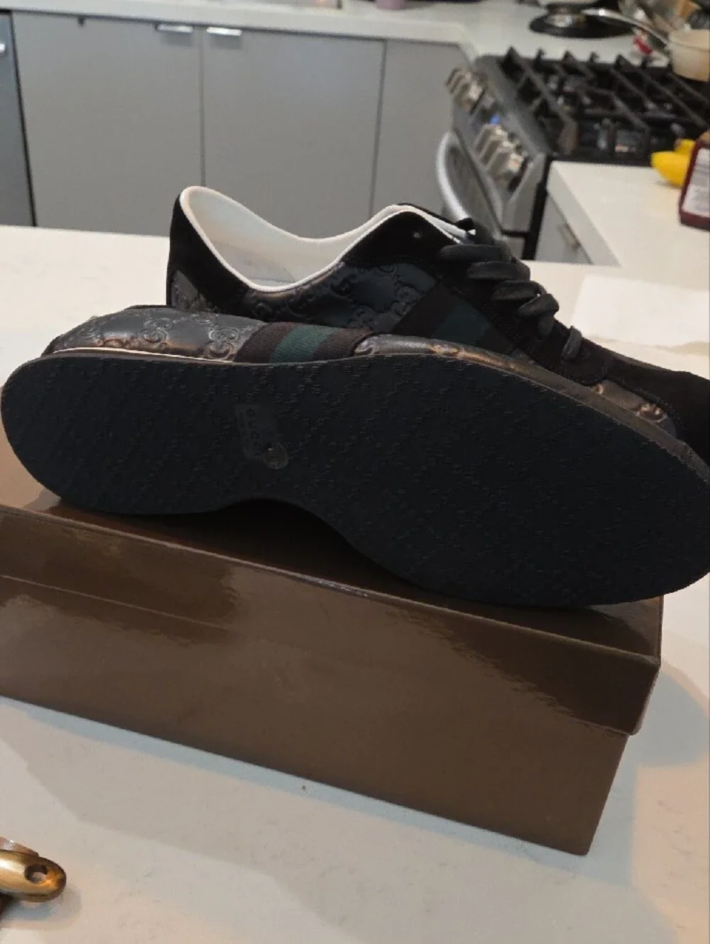 Gucci Guccissima GG Sneakers (Style 381669)